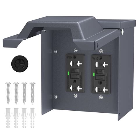 Joinfworld Outdoor Electrical Outlet Box with 20 Amp WRTR 